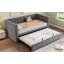 Taveion Upholstered Velvet Daybed with Trundle Bed