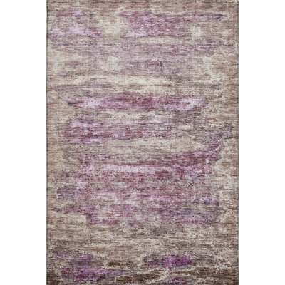 Premium Machine Washable Lyndhurst AMF1196 Abstract Rug