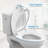 Soft-Close Round Toilet Seat with Removable Training Seat, Quick-Release Hinges for Easy Cleaning, Slow-Close & Non-Slip Design, Easy Installation
