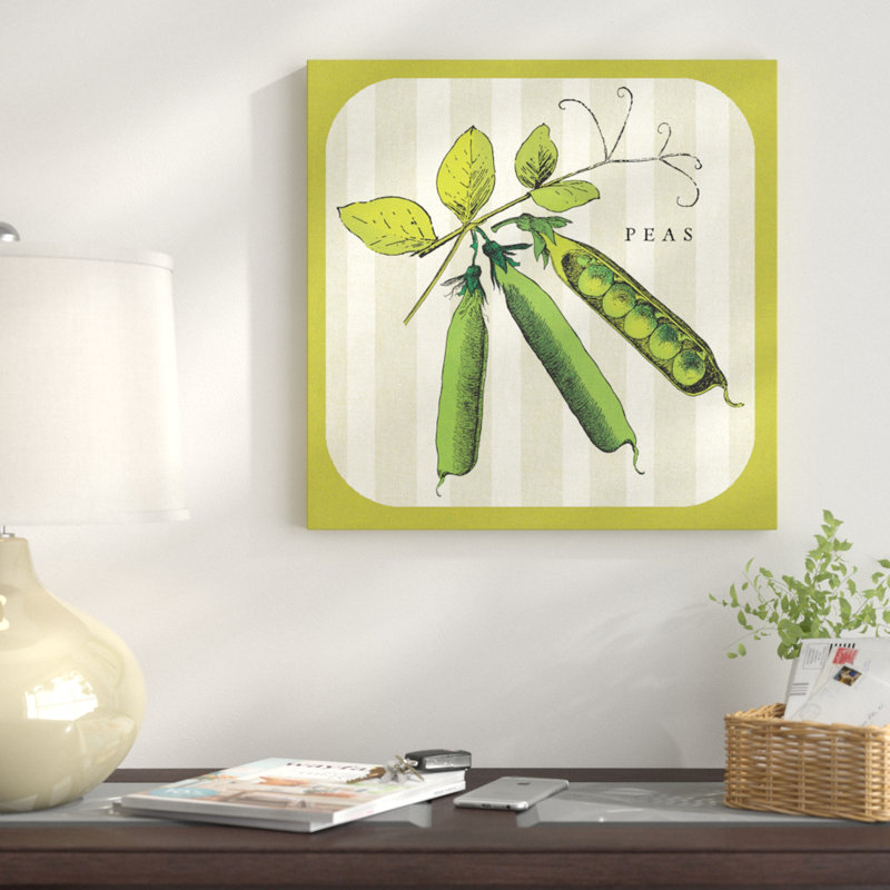 « linen legumes iv », impression sur toile, H 12 po x l 12 po x P 1,5 po, Toile tendue, Pas de tapis