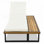 Patio 5-Position Adjustable Chaise Lounge with Side Table