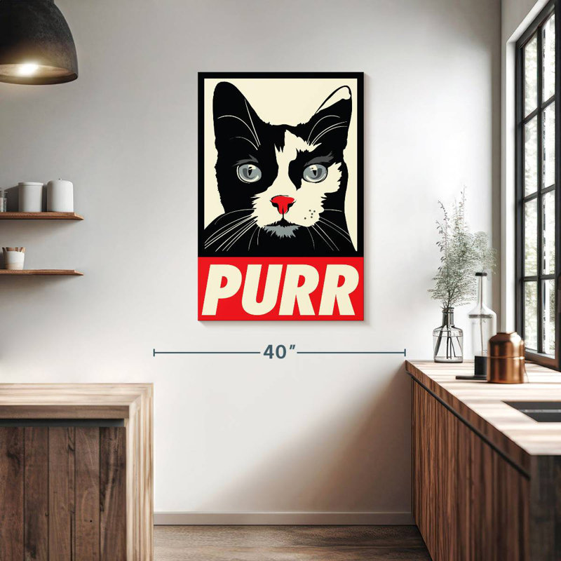 Brampt Purr Propaganda, 39" H x 26" W