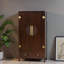 Armoire à chaussures sculptée en bois massif de style chinois