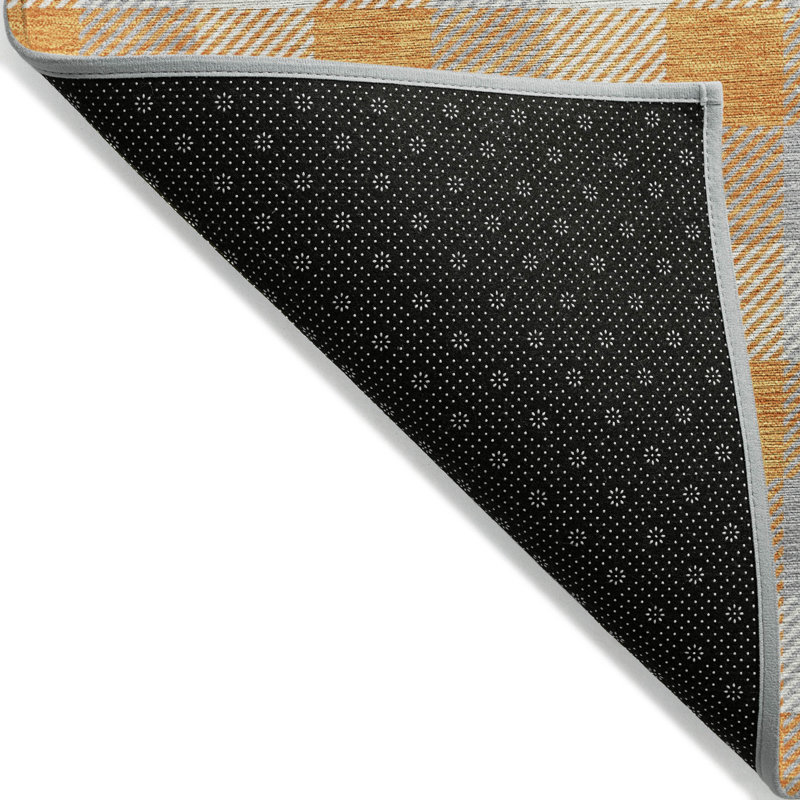 Nahlia Orange Washable Indoor-Outdoor Rug - , 10' x 14'