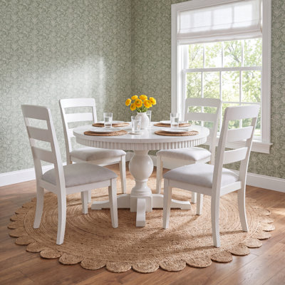 Pearce Extendable Dining Set With Ladderback Chair