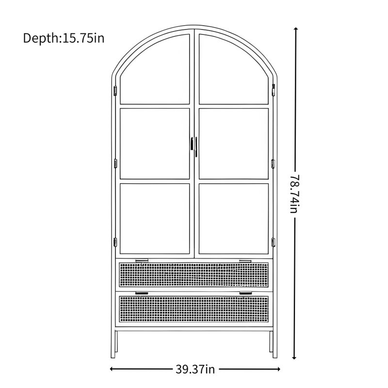 Vitrine française de luxe à lumière française