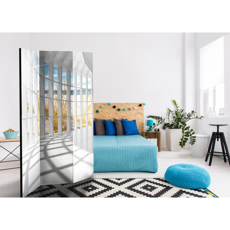 135cm W x 172cm H 3 - Panel Wood Folding Room Divider