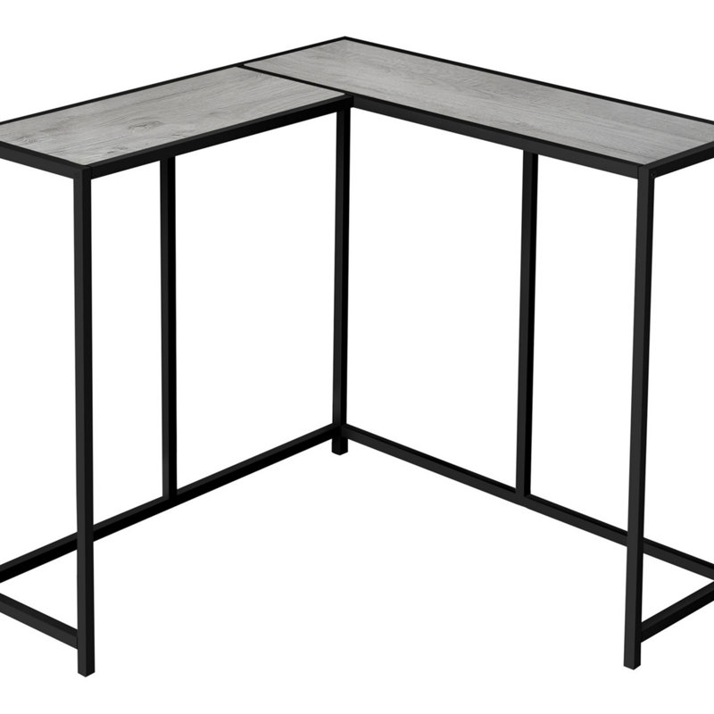 Accent Table, Console, Entryway, Narrow, Corner, Living Room, Bedroom,Contemporary, Modern, Gray