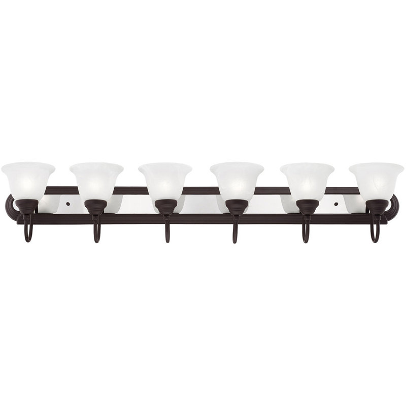 6 - Light Vanity Light, Bronze/Chrome