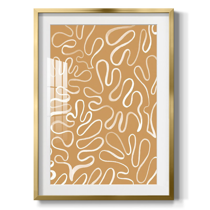 Matisse pièces II - impression encadrée, H 25,5 po x l 17,5 po, Doré