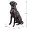 Présentoir de salon en bronze taille réelle en résine Labrador