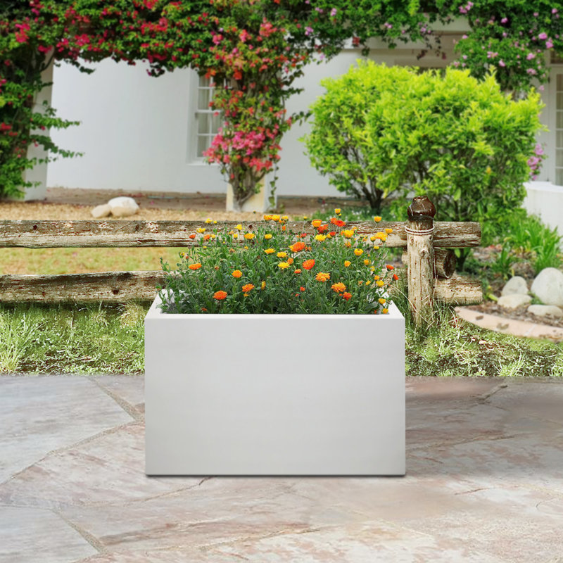 Pot Planter, 16 x 19.5 x 7, Brown