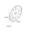 Oversized Renner Industrial Iron Wall Clock - 70 cm / 27.5 in