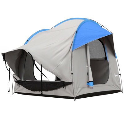 SUV Tent, 2000mm Waterproof Truck Tent with 3 Doors and Mesh Window, for 5-6 Person Camping Outdoor Travel, 7.5' L x 6.9' W x 6.9' H