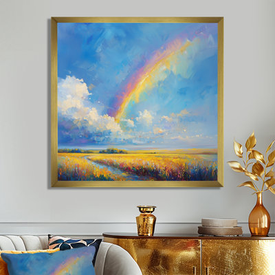 «Dort Rainbow After The Rain I», art mural toile arc-en-ciel