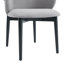 Clifton Velvet Fabric Walnut Effect Solid Wooden Frame Dining Chair-797401315