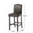 Barstools Set Of 2, Upholstered Bar Stools For Kitchen Island, Brown Rubberwood Legs Pu Faux Leather Seating 300Lbs Weight Capacity-837532017
