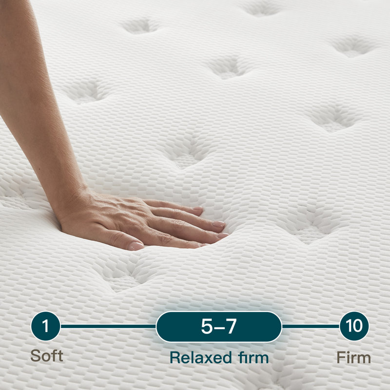 12” Pain Relief Hybrid Mattress with Extra Lumbar & Hip Support - Fiberglass-Free, No Odor, CertiPUR-US Certified, 365-Night Trial Bed in a Box