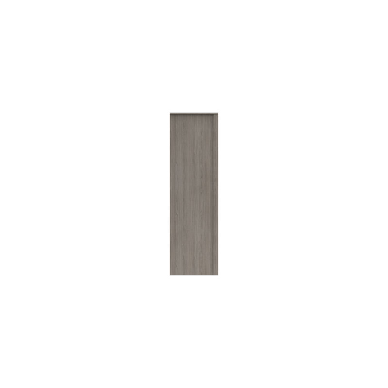 Colville 2 Door Manufactured Wood Wardrobe, Grey Oak/White Grey Gloss