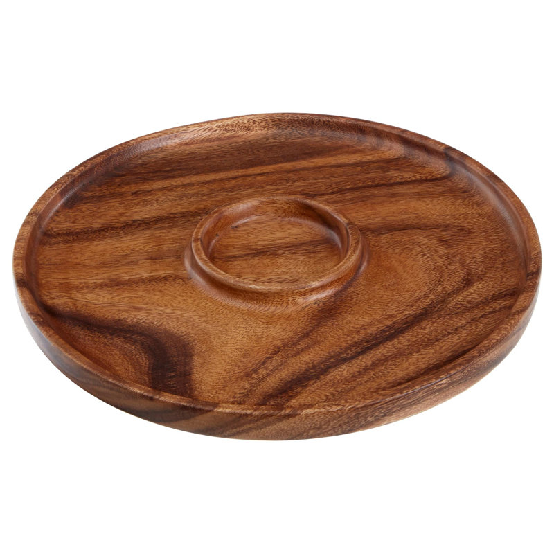 Alpen Home Savoy Wood Chips And Dip Platter