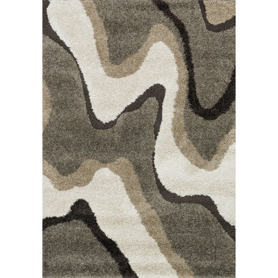 Tapis gris / ivoire Menoken
