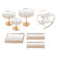 Ensemble de 7 présentoirs à gâteaux en métal pour cupcakes et desserts, idéal pour les mariages, anniversaires, fêtes et décoration intérieure.