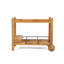 Chariot-bar en bois d'acacia Louisiana