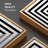 " 3D Optical Illusion Twisting Square Maze Abstract Shapes Minimalism Alternative Dramatic Dark "-1036633074-1036633085