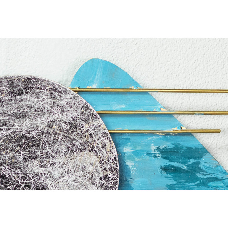 Handmade Modern Abstract Wall Decor on Metal