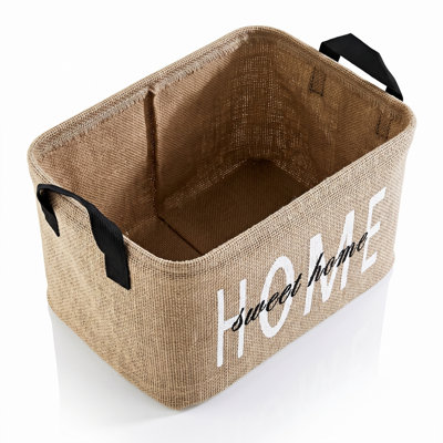 Panier de rangement en jute tissé Catalina