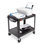 SteelCart Open Shelf Fixed Height Table AV Cart