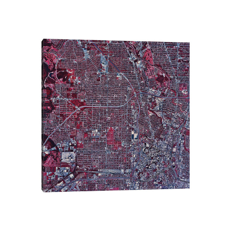 San Antonio, Texas 1 Piece Wrapped Canvas Wall Art, 45.72 cm H x 45.72 cm W x 1.91 cm D