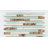 Tiffany Blue Straight Edge Engineered Stone/Glass/Seashell Mosaic Wall Tile