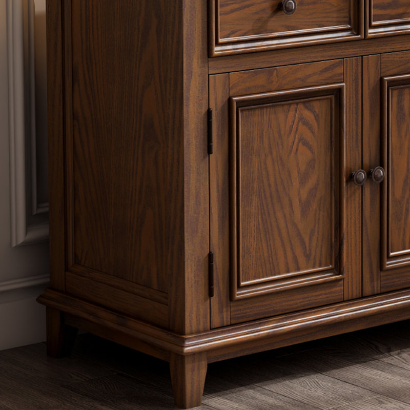 Buffet en bois manufacturé et brun noisette