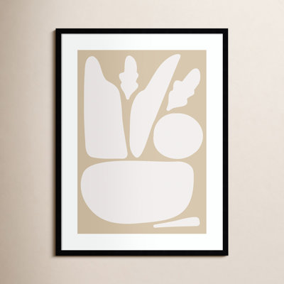 Zen Botanical Rock Neutral Print