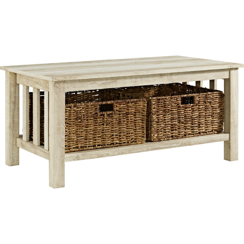 Table basse à 4 pieds avec rangement Adolfson