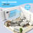Window-Mounted Air Conditioner, 4 Fan Modes, Auto Restart, White