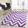 Sanyla Hand Tufted Wool Chevron Rug