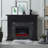 Cambridge Sofia 53-in. Electric Fireplace Mantel with Marble Inlay and Log Display-136098084