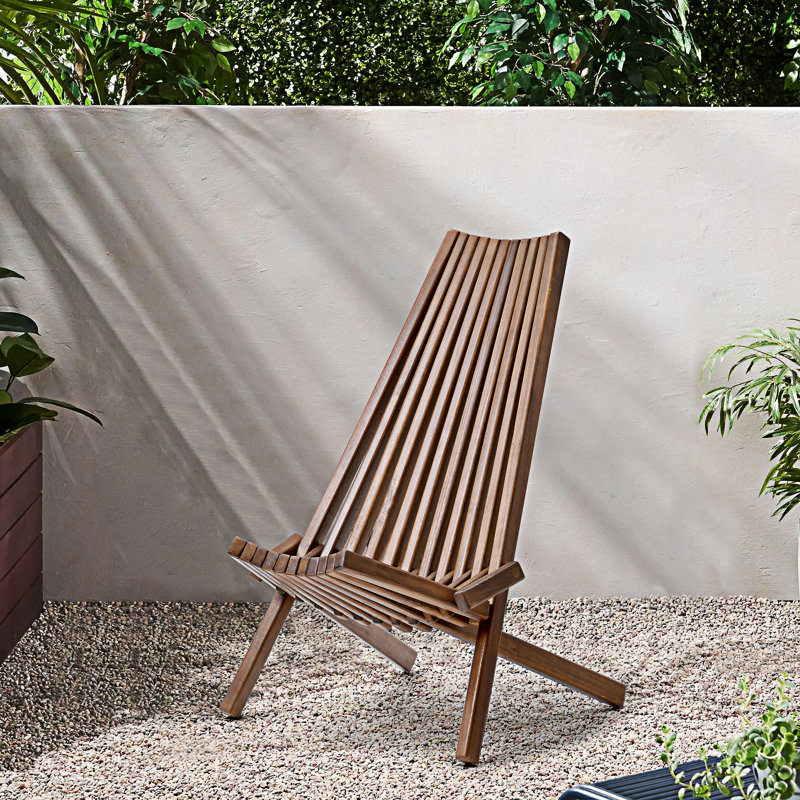 Chaise pliante en bois