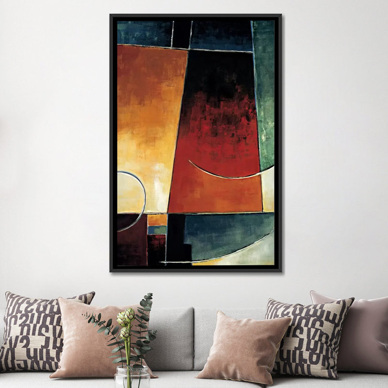 «In the Mix I», reproduction d'art sur toile, H 26 po x l 18 po x P 1,5 po, Toile avec cadre noir, Pas de tapis