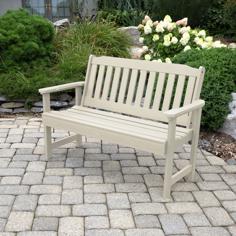 Banc de jardin en plastique Arbnora, Blanchir