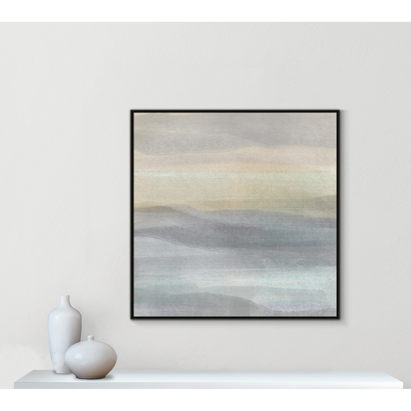 Finnian "Concept of Life" Print, 46.5" W x 46.5" H, Espresso