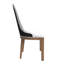Chaise Collison revêtue de cuir avec pieds en bois d'hévéa Collison-1717998306