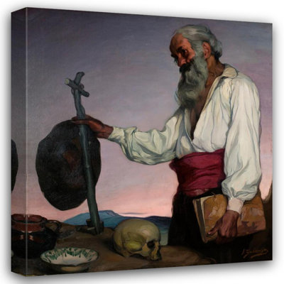 "The Hermit" by  Ignacio Zuloaga - Gallery Wrap Canvas Wall Art