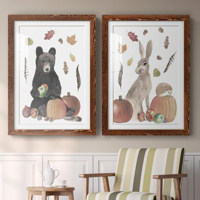 «Cute Autumn Forest I», reproduction encadrée de qualité supérieure - prête à accrocher