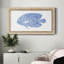 «Blue and White Tropical Fish II», toile encadrée de qualité supérieure - prête à être accrochée-88112917