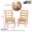 Fauteuil à échelle double ECR4Kids, siège de classe, naturel, paquet de 2-11293383