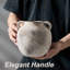 Vase en argile 5,8 "avec poignée-1889221407