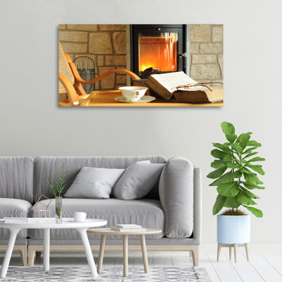 Fireplace - No Frame Print on Canvas